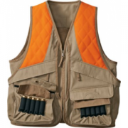 Cabela's Women's OutfitHER Upland Vest - Tan/Blaze (LARGE)