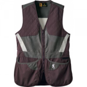 Browning Women's Summit Shooting Vest - Cream/Plum/Dark Gray (XL)