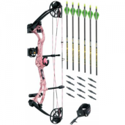 Cabela's Bear Archery Apprentice 3 RTH Pink Compound Bow Kit By