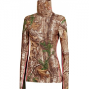 Under Armour Women's ColdGear Infrared Scent Control Evo Scrunch-Neck Long-Sleeve Shirt - Realtree Xtra 'Camouflage' (MEDIUM)