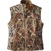 Cabela's Men's Heated Performance Camo Fleece Vest with 4MOST Windshear - Mo Shdw Grass Blades 'Camouflage' (LARGE)