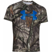 Under Armour Men's Camo Logo Tee Shirt - Mot/Blue (LARGE)