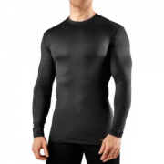 Tommie Copper Men's Long-Sleeve Crew Shirt Tall - Black (2XL)