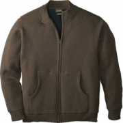 Cabela's Men's Waterfowl Full-Zip Fatigue Sweater with 4MOST Windshear - Dark Mushroom (LARGE)