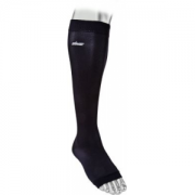 Zamst LC-1 Open-Toe Compression Calf Sleeve - Black (LARGE)