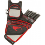 Elevation Adrenaline Target Four-Tube Quiver - Black/Red