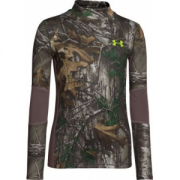 Under Armour Youth Scent Control Tevo Mock Shirt - Realtree Xtra 'Camouflage' (MEDIUM)