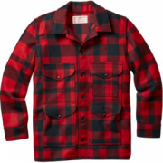 Filson Men's Wool Mackinaw Cruiser - Red/Black (48)