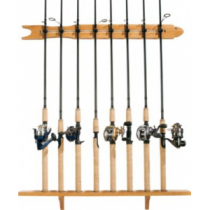 Organized Fishing 8-Rod Modular Rack - Oak