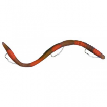 IKE-CON 6-1/4 Pre-Rigged Worm 2-Pack - Black