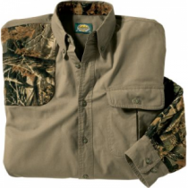 Cabela's Men's Classic II Right-Hand Shooting Shirt Regular - Tundra/Maple 'Olive Green' (Large)