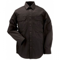 5.11 Men's Tactical Pro Long-Sleeve Shirt Tall - Black (2XL)