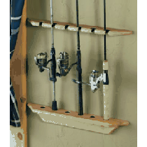 Cabela's Six-Rod Wood Rod Rack - Natural