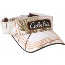 Cabela's Men's Snow Logo Visor - Zonz Woodlands Snow 'White Camouflage' (ONE SIZE FITS MOST)