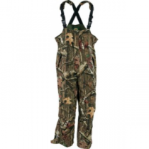 Cabela's Men's Rain Suede Bibs with 4MOST DRY-Plus and ScentLok - Zonz Woodlands 'Camouflage' (LARGE)