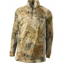 Cabela's Men's Supertec by Medalist 1/4-Zip Long-Sleeve Top - Zonz Woodlands 'Camouflage' (LARGE)