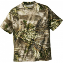 Cabela's Men's 100% Cotton Short-Sleeve Camo Tee - Mossy Oak Brush 'Tan' (3XL)