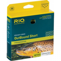 RIO Outbound Short I/S3 Fly Line - Brown/Yellow (WF10I)