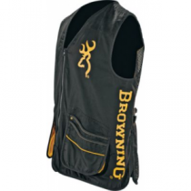 Browning Men's Team Shooting Vest - Black/Gold (XL)