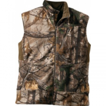 Cabela's Men's Legacy Pro Fleece Vest with 4MOST Windshear - Zonz Woodlands 'Camouflage' (XL)