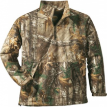 Cabela's Men's Silent Stalk Insulated Pullover with 4MOST DRY-Plus - Zonz Woodlands 'Camouflage' (LARGE)