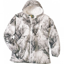 Cabela's Men's Waterproof Canadian Coverup Jacket with 4MOST DRY-Plus - Zonz Woodlands Snow 'White Camouflage' (MEDIUM)