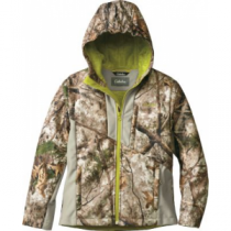 Cabela's Youth Hunter Soft-Shell Jacket with 4MOST Windshear - Zonz Woodlands 'Camouflage' (LARGE)