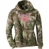 Cabela's Women's Glitter Wings Hoodie - Advantage Max-1 'Green' (LARGE)