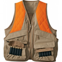 Cabela's Women's OutfitHER Upland Vest - Tan/Blaze (LARGE)