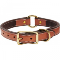 Cabela's Buffalo-Leather Dog Collars - Chocolate/Cream (17)