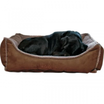 Cabela's Rectangle Comfy Cup Dog Bed - Olive 'Black' (SMALL)