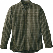 Cabela's Men's Concealed-Carry Long-Sleeve Shirt - Laurel Green Plaid (MEDIUM)