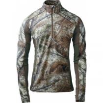 Cabela's Cabelas Instinct Men's Base-Layer Thermal Zone 1/2-Zip Top by Icebreaker - Zonz Backcountry 'Camouflage' (XL)