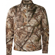 Cabela's Instinct Men's Reliant Whitetail Systems Lightweight 1/4-Zip Top with Polartec Power Stretch - Zonz Woodlands 'Camouflage' (XL)