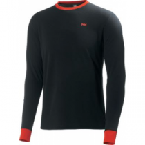 Helly Hansen Men's Active Long-Sleeve Top - Black/Red (SMALL)