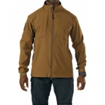 5.11 Men's Sierra Softshell Jacket - Battle Brown (LARGE)