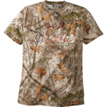 Cabela's Men's Camo Rushmore Tee Shirt - Zonz Woodlands 'Camouflage' (MEDIUM)