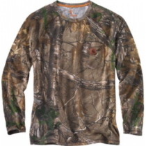 Carhartt Men's Force Cotton Delmont Camo Long-Sleeve Tee Shirt - Realtree Xtra 'Camouflage' (2XL)