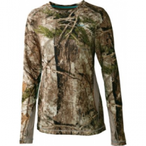 Cabela's OutfitHER Active Long-Sleeve Shirt - Zonz Woodlands 'Camouflage' (XL)