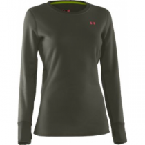 Under Armour Women's Treestand Base-Layer Crew Top - Rifle Green (2XL)
