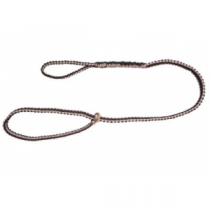 Hard Core Braided Dog Leash - Taupe/Black