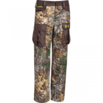 Under Armour Youth Scent Control ColdGear Infrared Wind Pants - Realtree Xtra 'Camouflage' (LARGE)