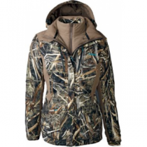 Cabela's Women's OutfitHER Dri-Fowl 4-in-1 Parka with 4MOST DRY-Plus - Realtree Max-5 (LARGE)