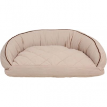 Cabela's Quilted Semi-Circle Bolster Bed - Linen (SMALL)
