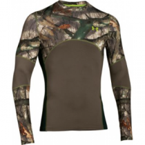 Under Armour Men's ColdGear Infared Scent Control Tevo Crew - Treestand (2XL)