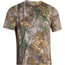 Under Armour Men's Nutech Scent Control Short-Sleeve Tee Shirt - Realtree Xtra 'Camouflage' (2 X-Large)