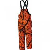 Herter's Men's Waterproof Insulated Blaze Bibs - Blaze Horizon 'Dark Orange/Black' (2XL)