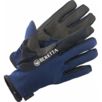 Beretta Mesh Shooting Gloves - Blue/Black (MEDIUM)