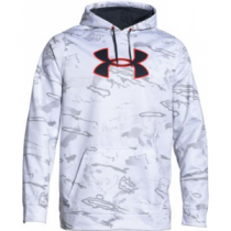 Under Armour Men's Camo Big Logo Hoodie Tall - Ridge Reaper Snow (XL)