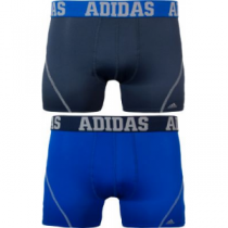 adidas Men's Sport Performance climacool Trunk Boxer Briefs Two-Pack - Urban/Blue (XL)